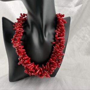 Bohostyle Elegant Red Coral Necklace